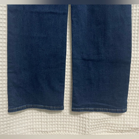 SHEIN Dark Denim Zip Front Jean Wide Leg Jumpsuit Sz XL - Picture 11 of 14